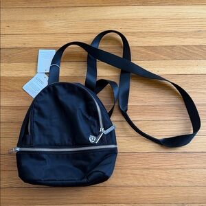 NWT lululemon Black Nylon City Adventurer Micro Backpack Bag